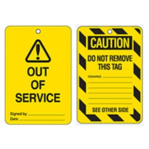 Caution Lockout Tags